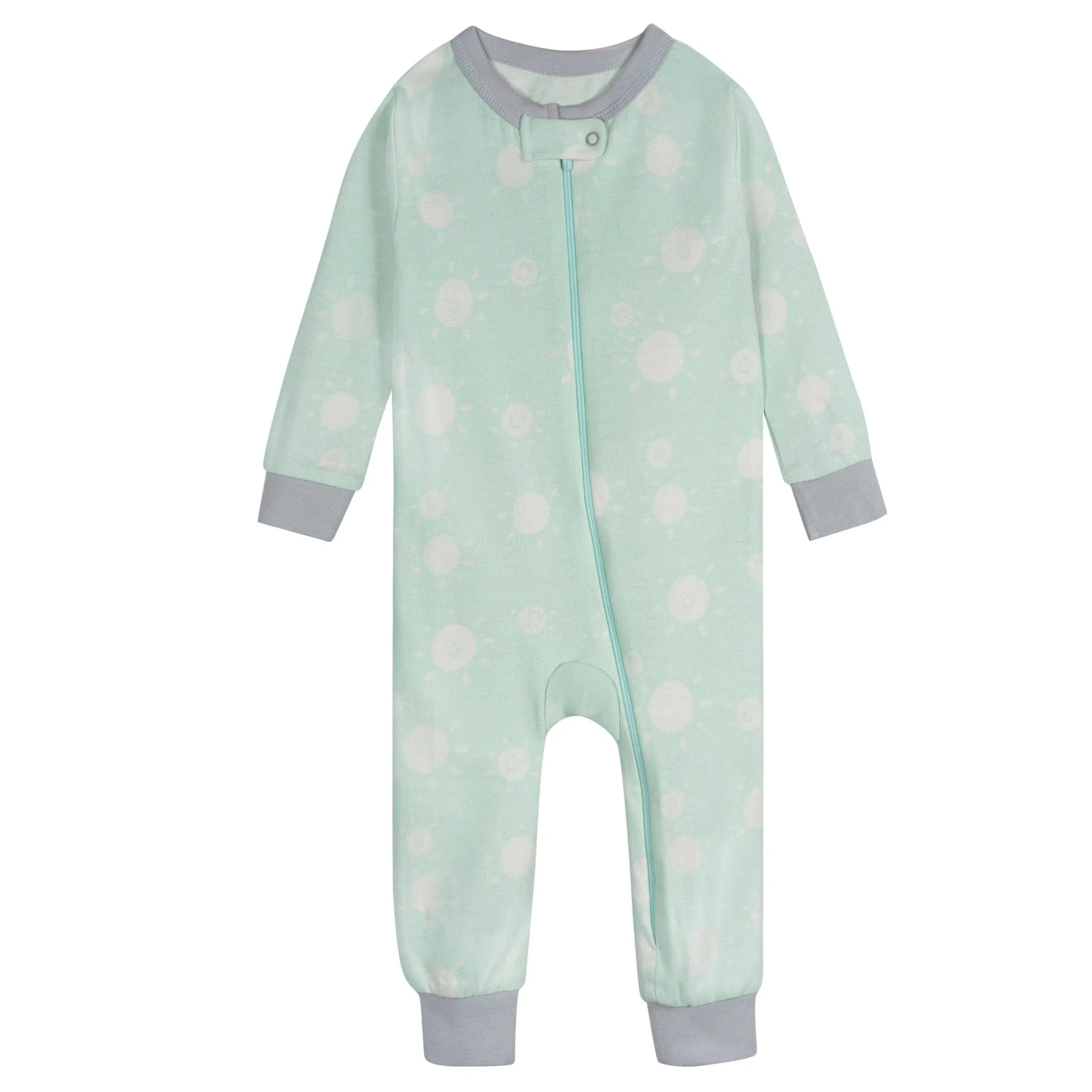 3-Pack Cozy Neutral City Sunset Footless Baby Pajamas