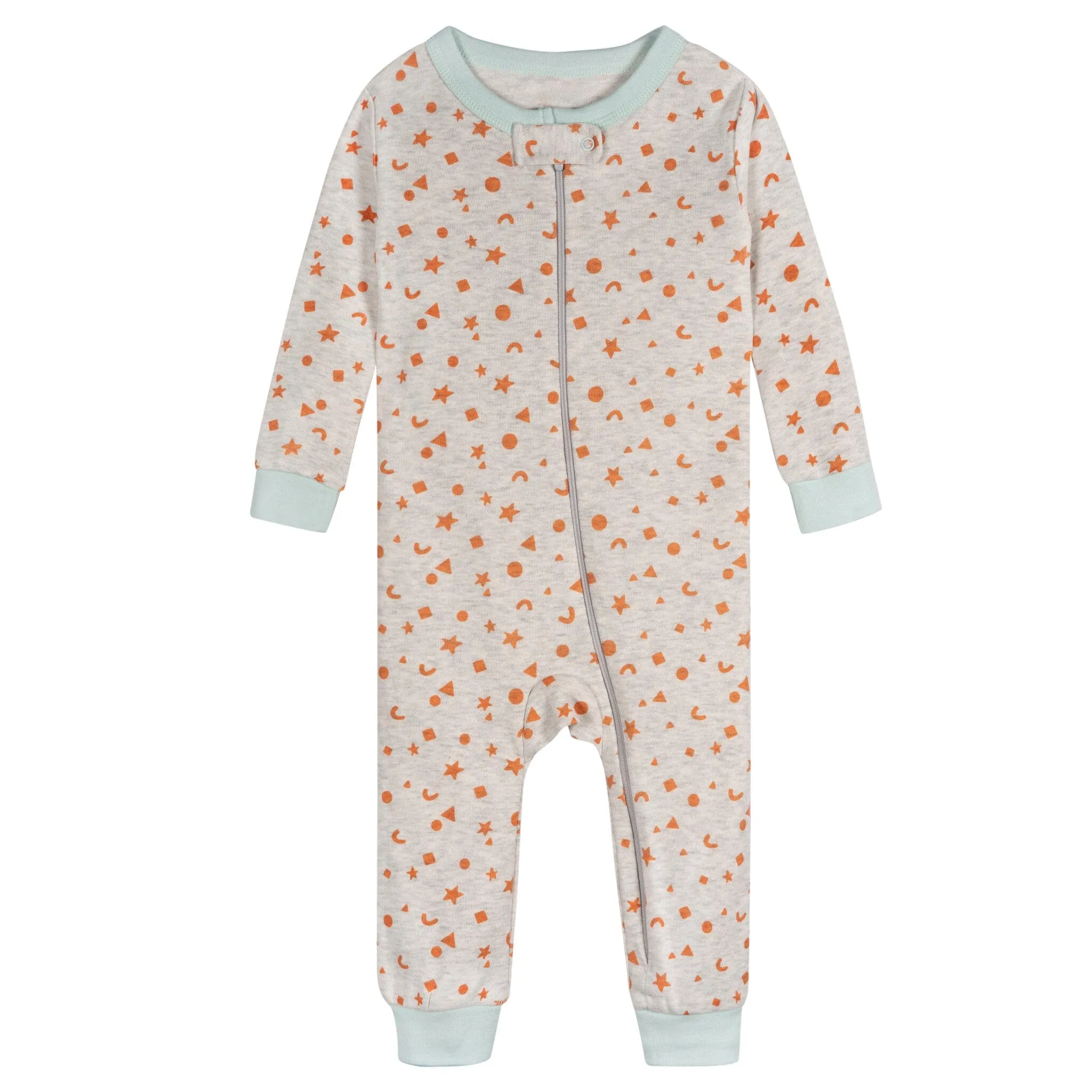 3-Pack Cozy Neutral City Sunset Footless Baby Pajamas