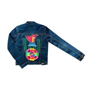 AGUSTINA - EMBROIDERED DENIM JACKET HUMMINGBIRD / PRE - ORDERS!!!