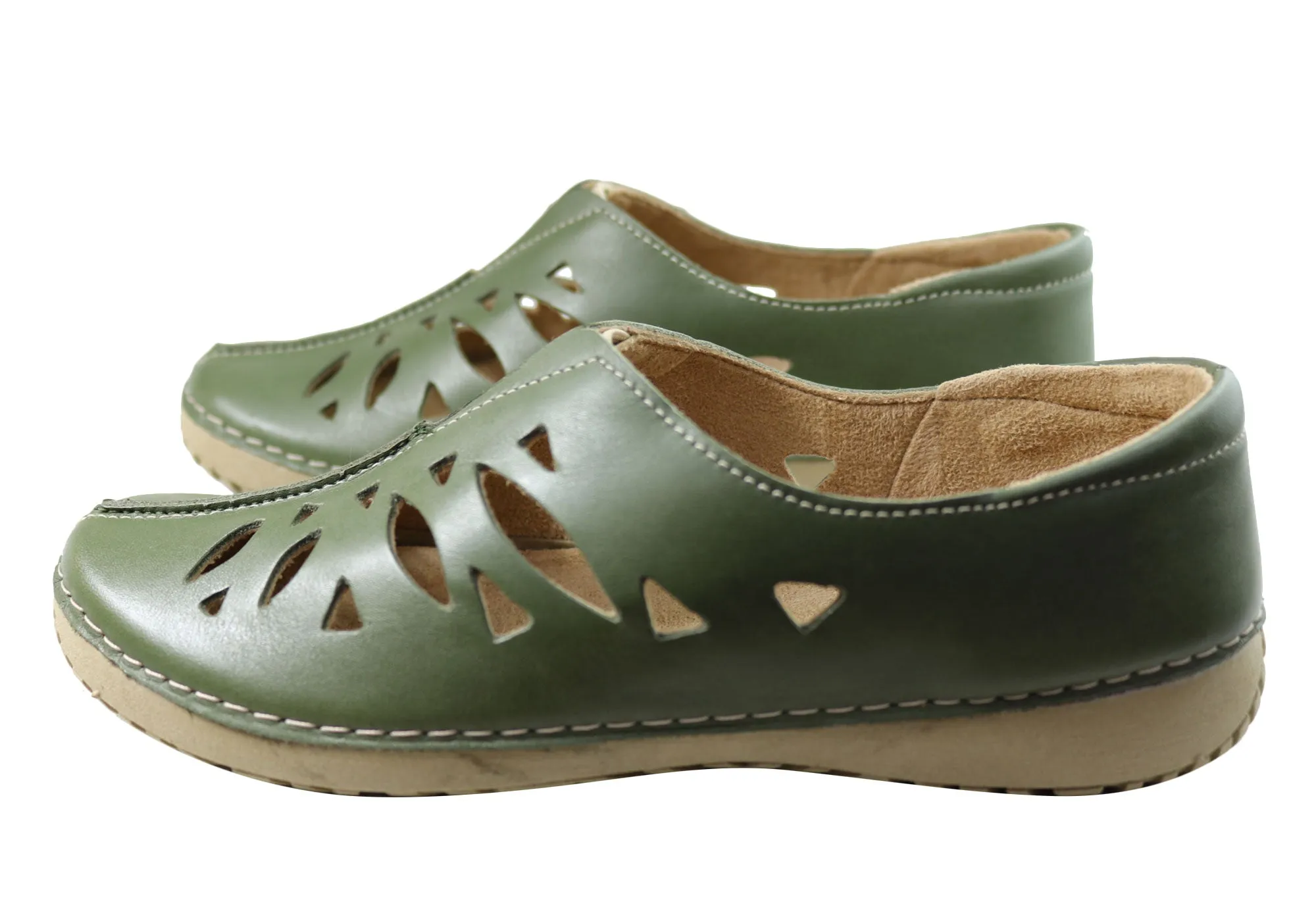 Andacco Bermia Womens Comfortable Leather Shoes Made In Brazil