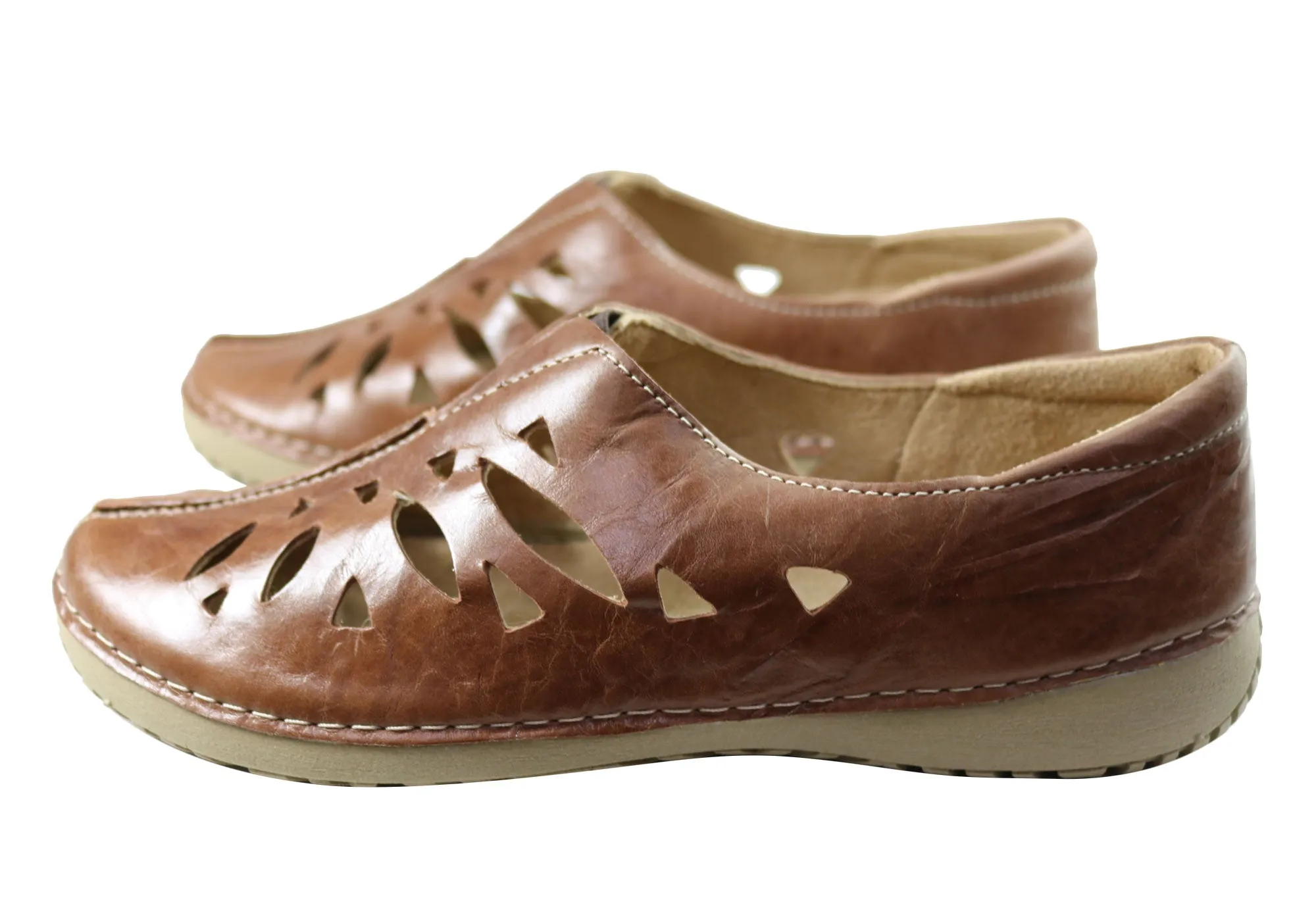 Andacco Bermia Womens Comfortable Leather Shoes Made In Brazil