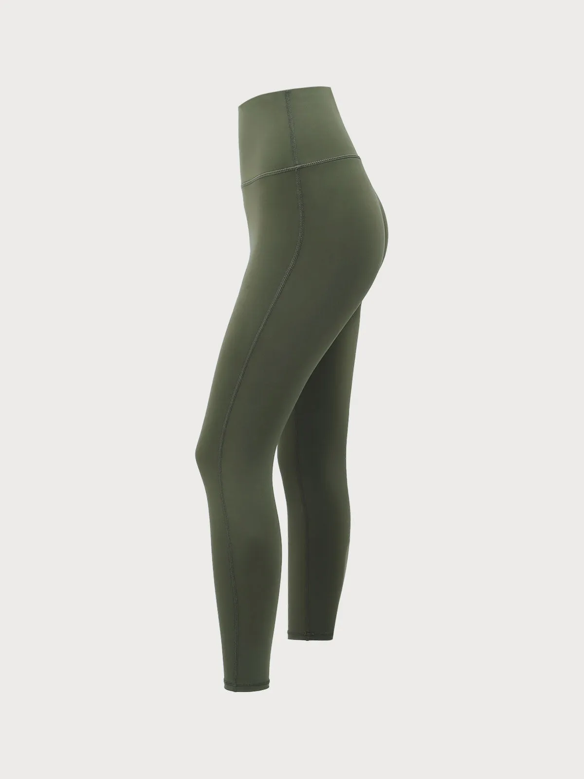 Army Green High Waisted Leggings 24”