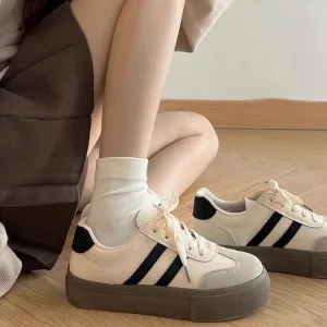 Autumn 2024 Vintage Thick Sole Casual Everyday Comfortable Sneakers Shoes