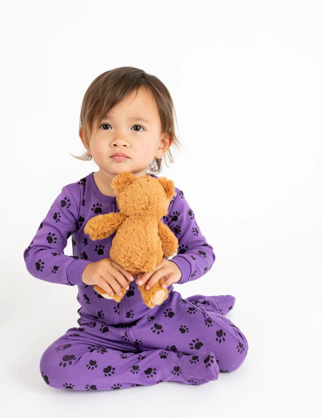 Baby Footed Paw Print Pajamas