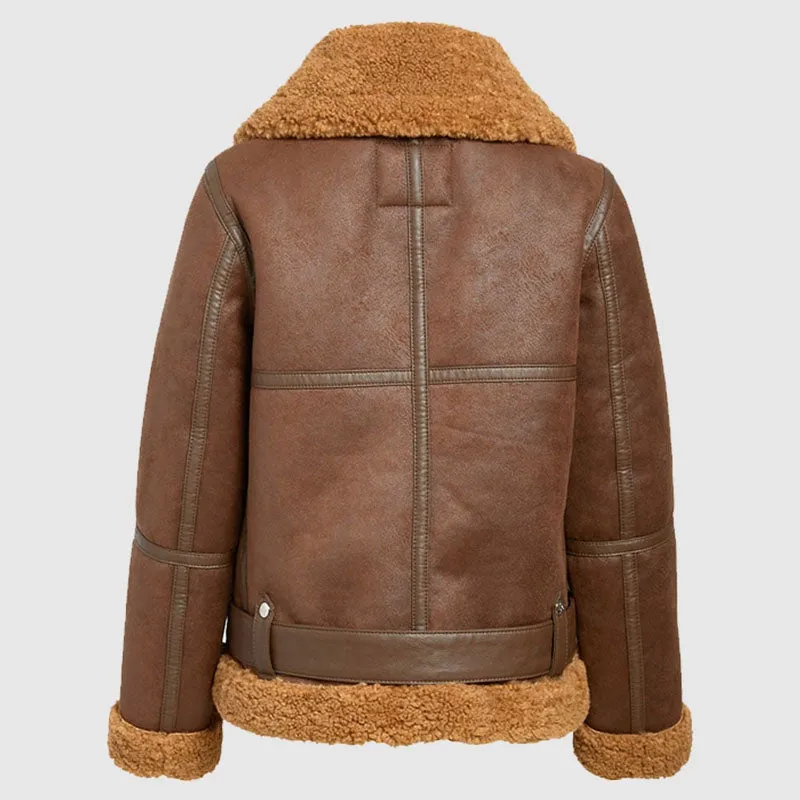 Best Looking Winter Classic Brown Women’s Faux Shearling Jacket