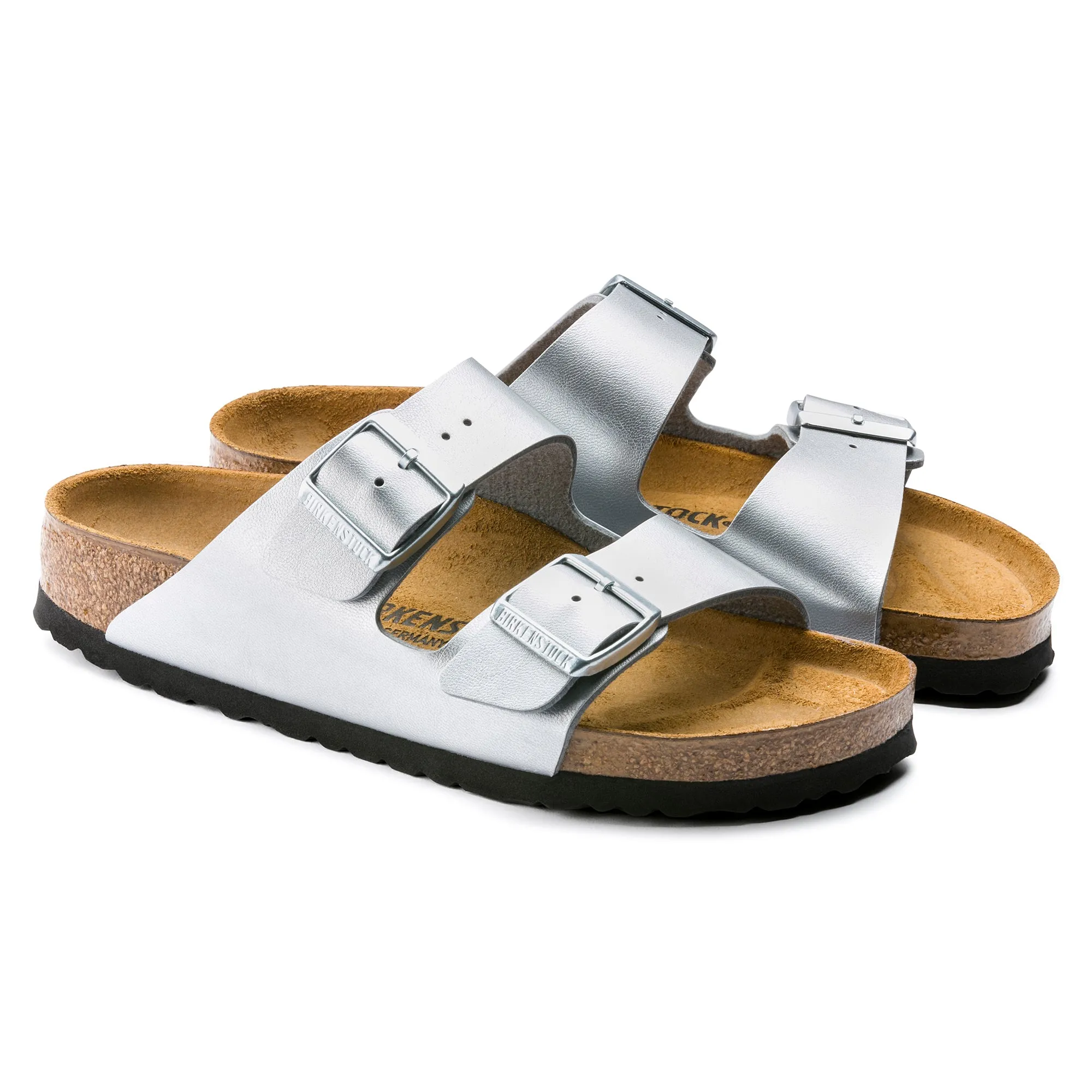 Birkenstock Arizona Silver Birko-Flor