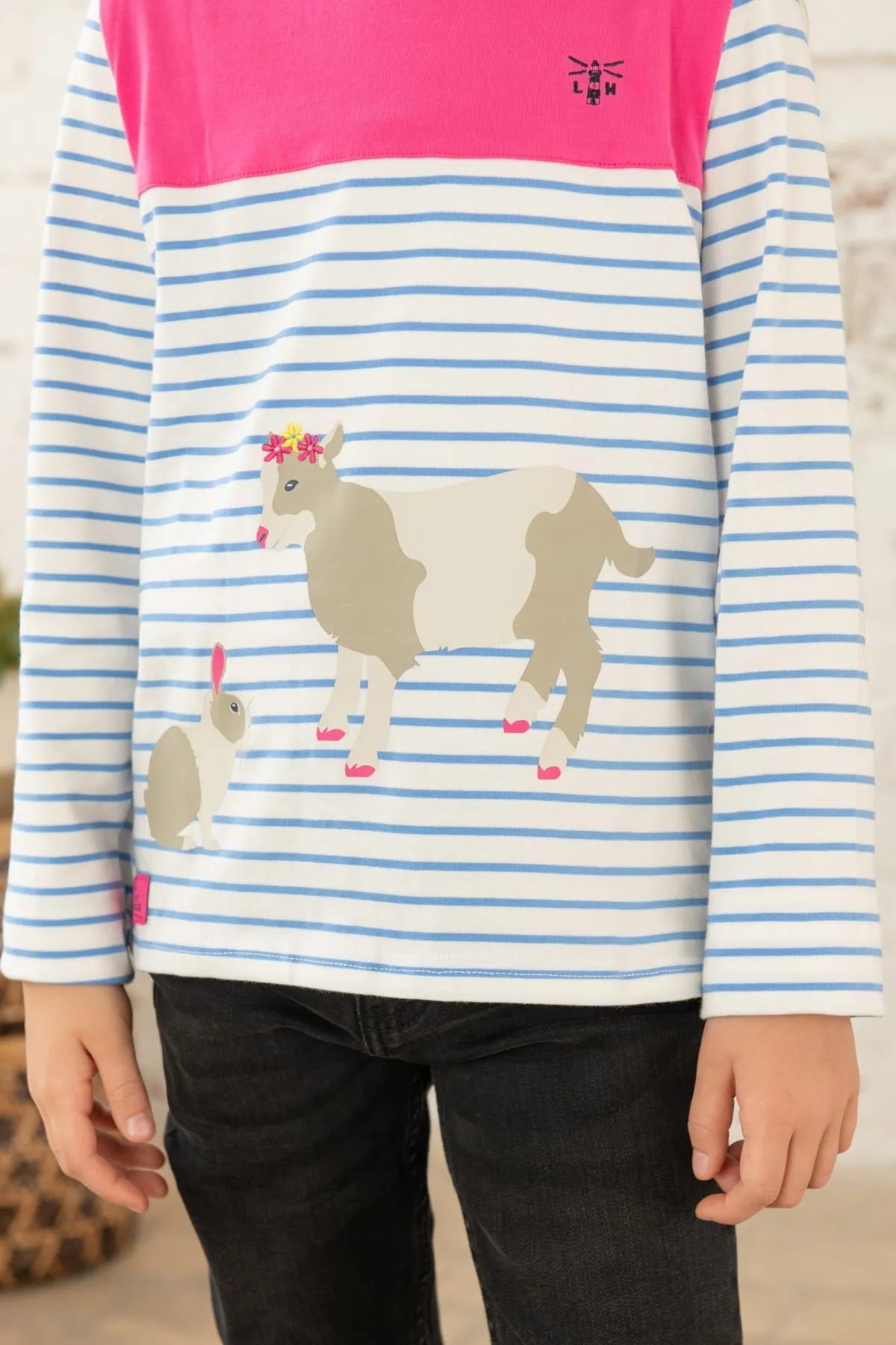 Causeway Girls Top - Bunny Kid Print