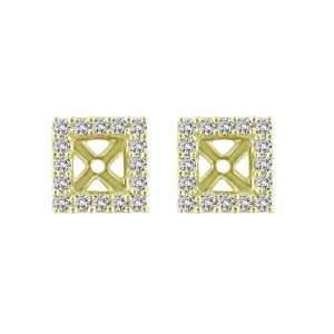 Classic Princess Diamond Stud Jackets 1/6ct