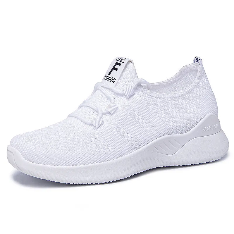 Comfortable Flying Woven Breathable Sneakers Women Casual Shoes