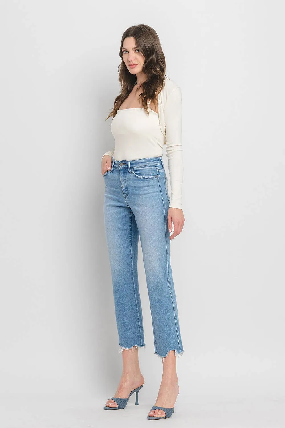 Comfy High Rise Straight Crop