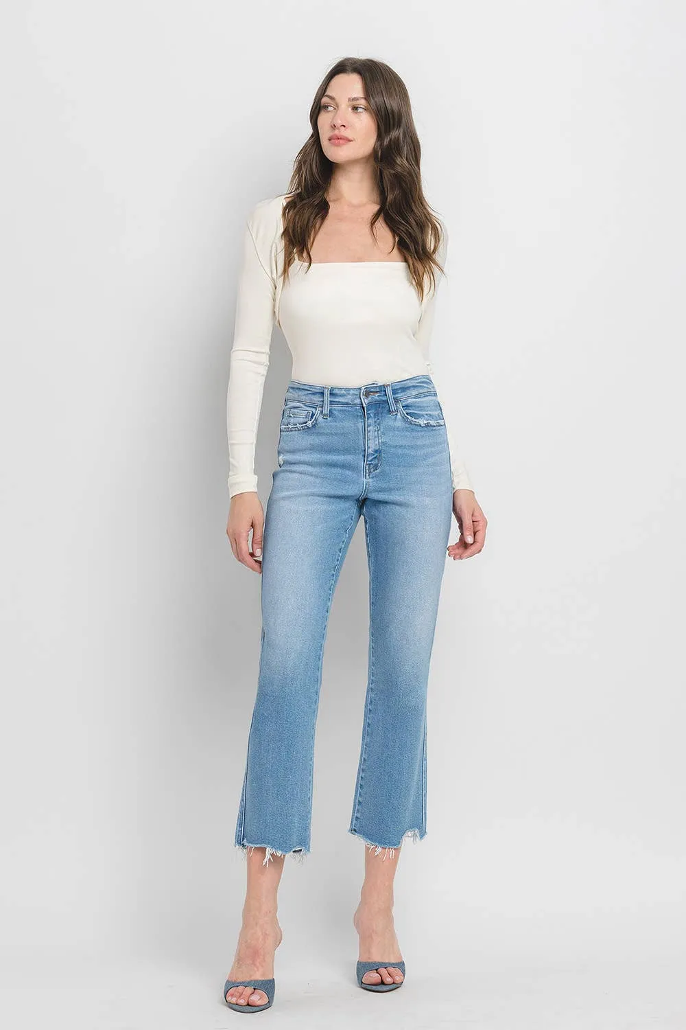 Comfy High Rise Straight Crop