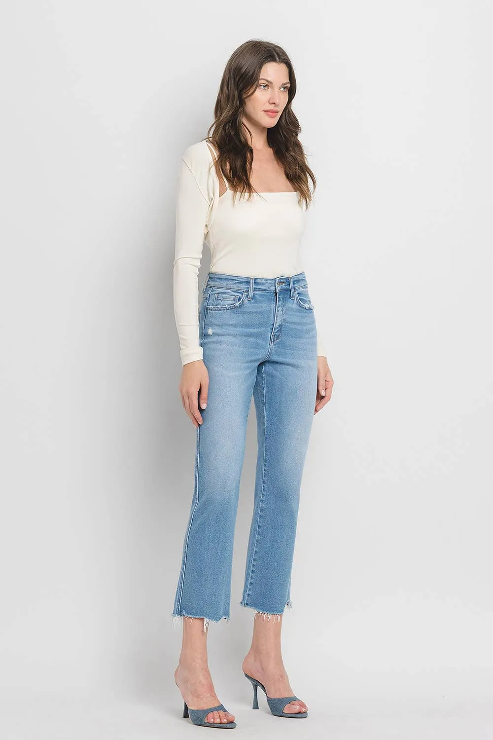 Comfy High Rise Straight Crop