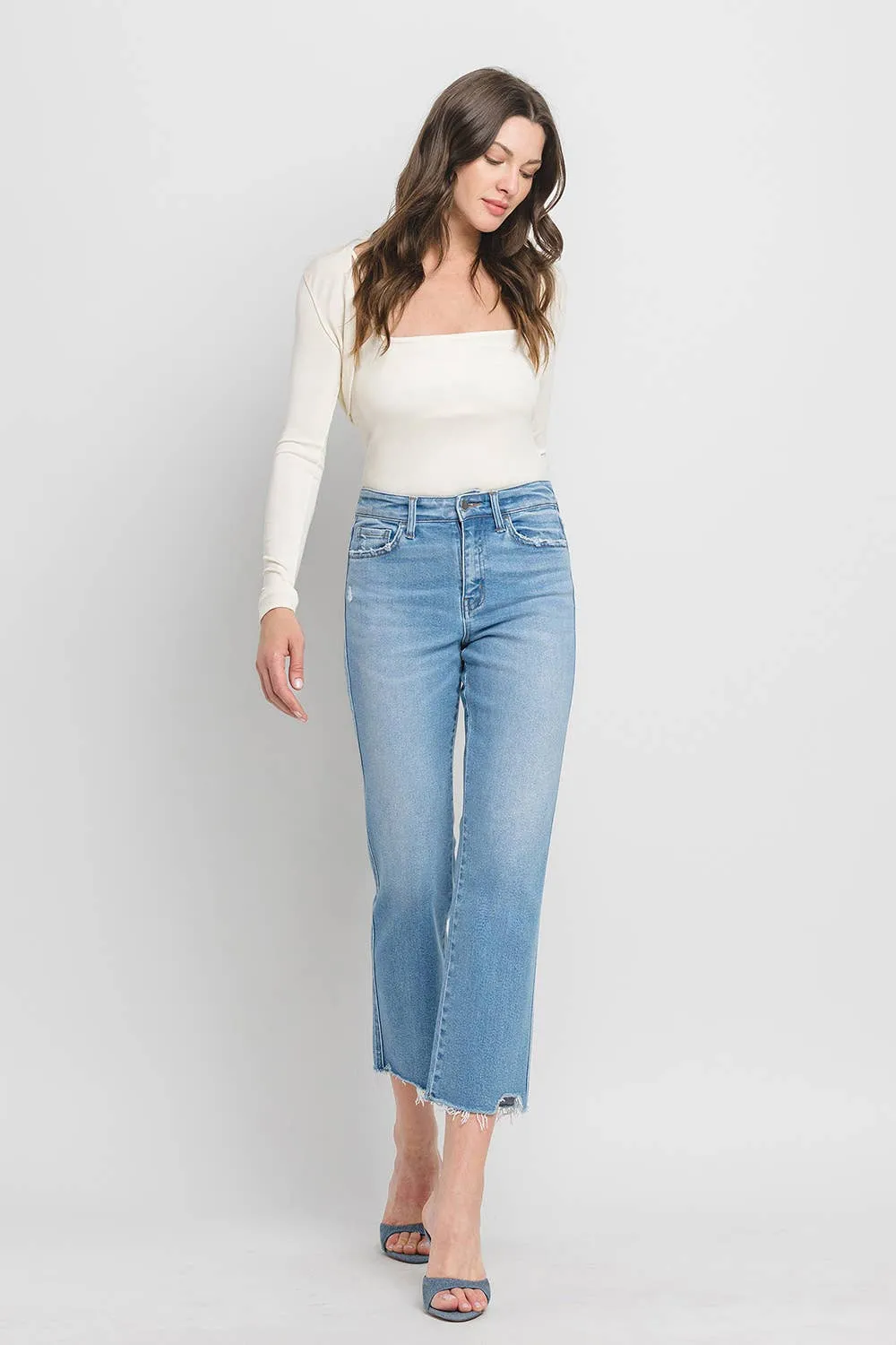 Comfy High Rise Straight Crop