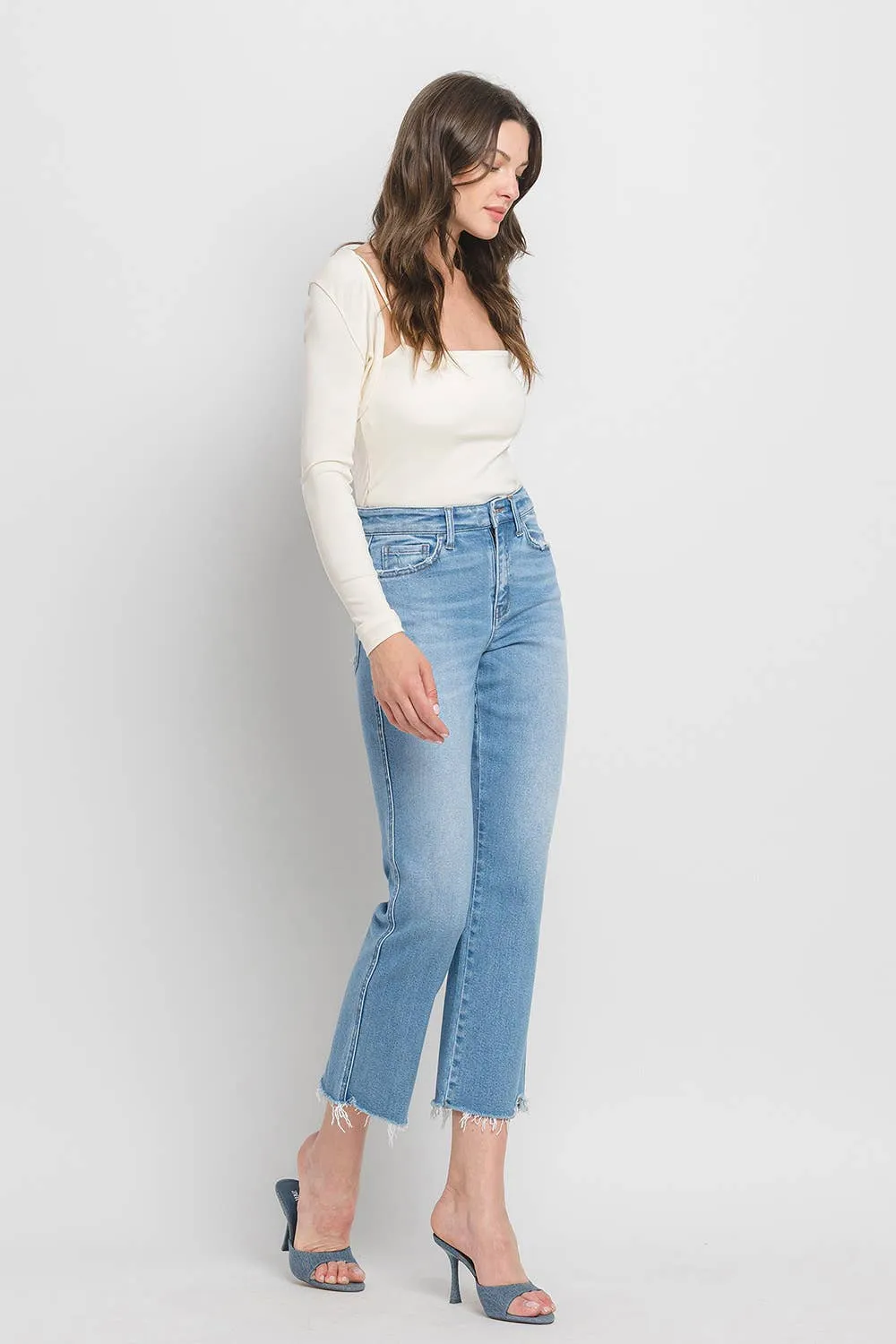 Comfy High Rise Straight Crop