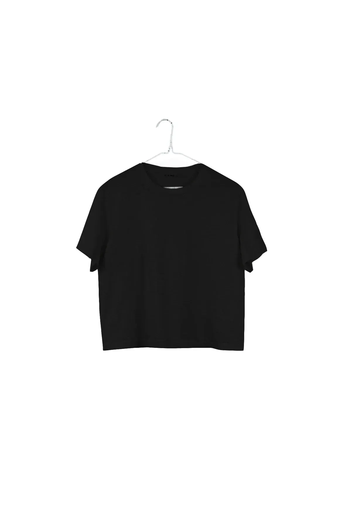 Crop Tee in Black