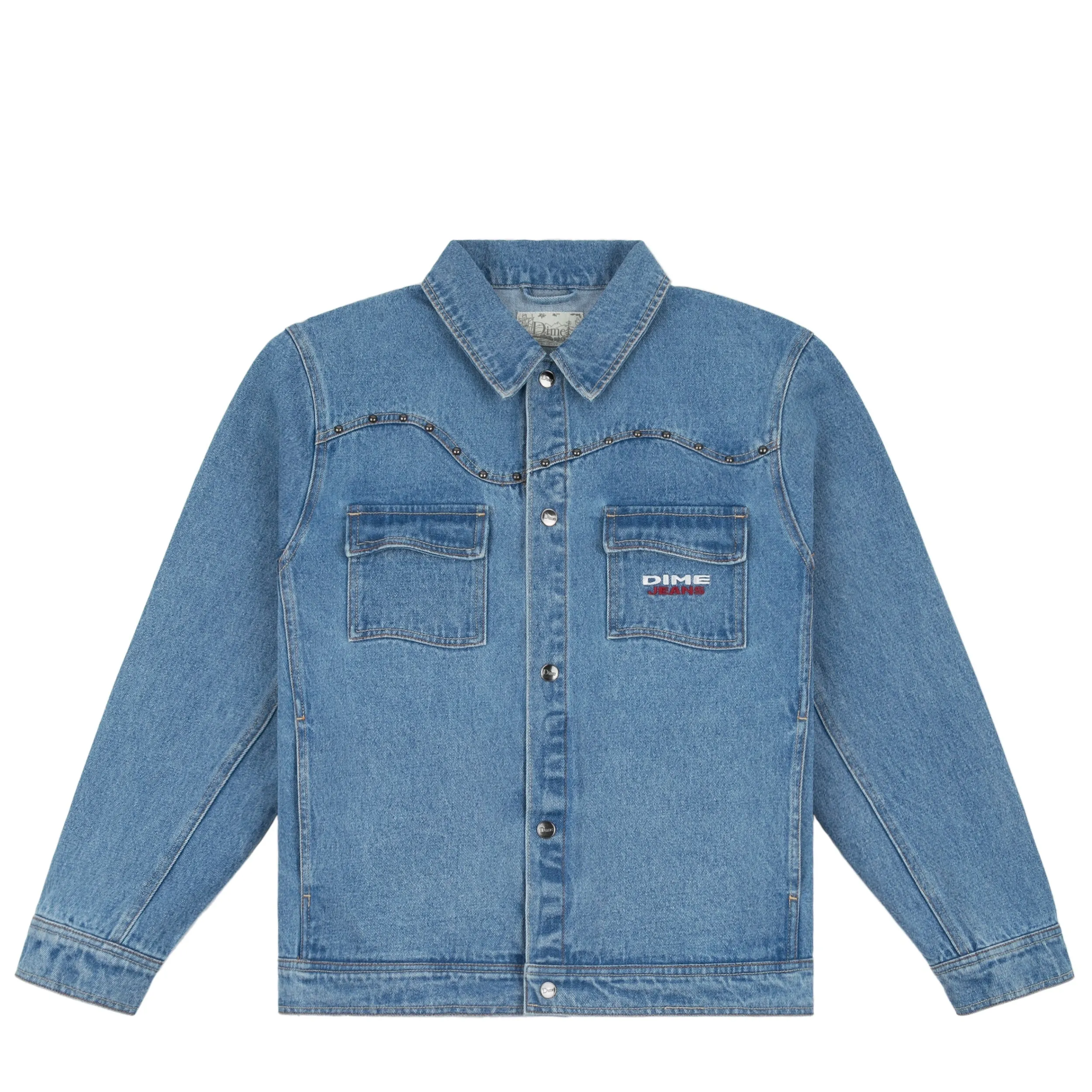 Dime Denim Western Jacket - Light Blue Washed