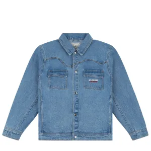 Dime Denim Western Jacket - Light Blue Washed