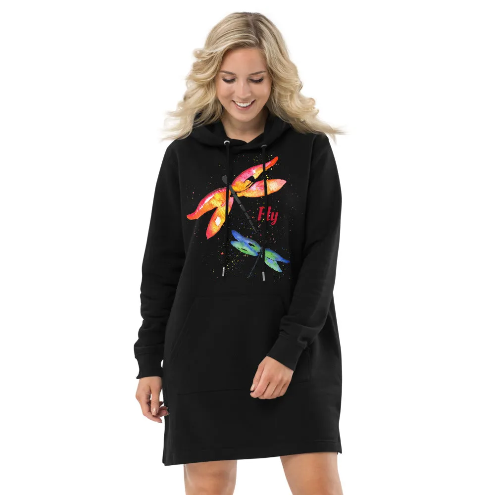 Dragonfly "Fly" Hoodie Dress