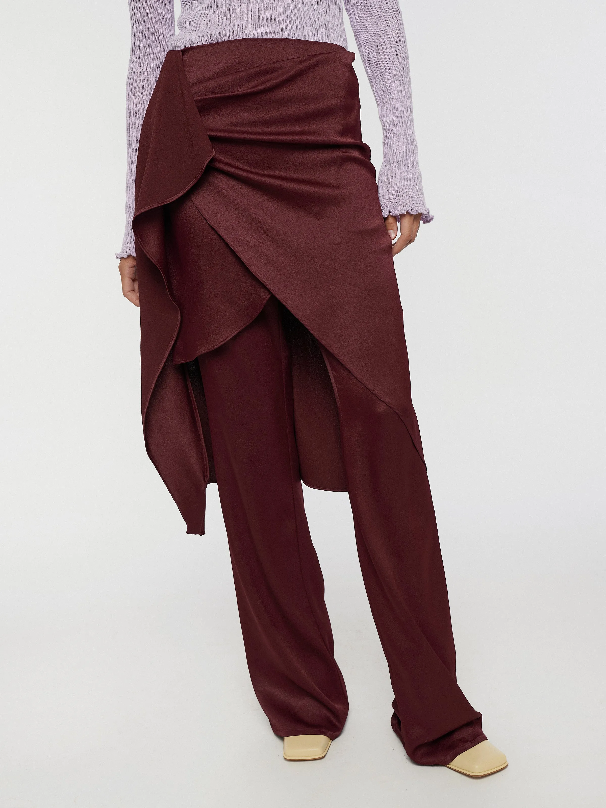 ELONA wrap skirt - merlot