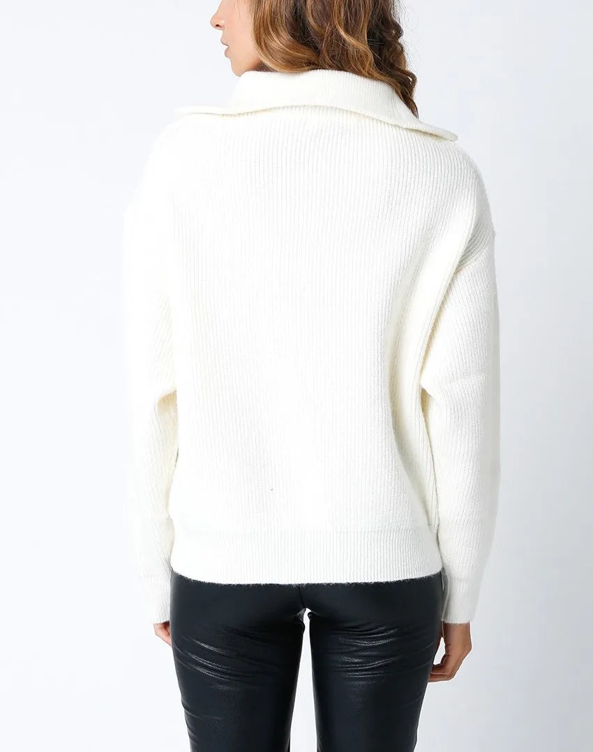 Fonia Quarter Zip Sweater