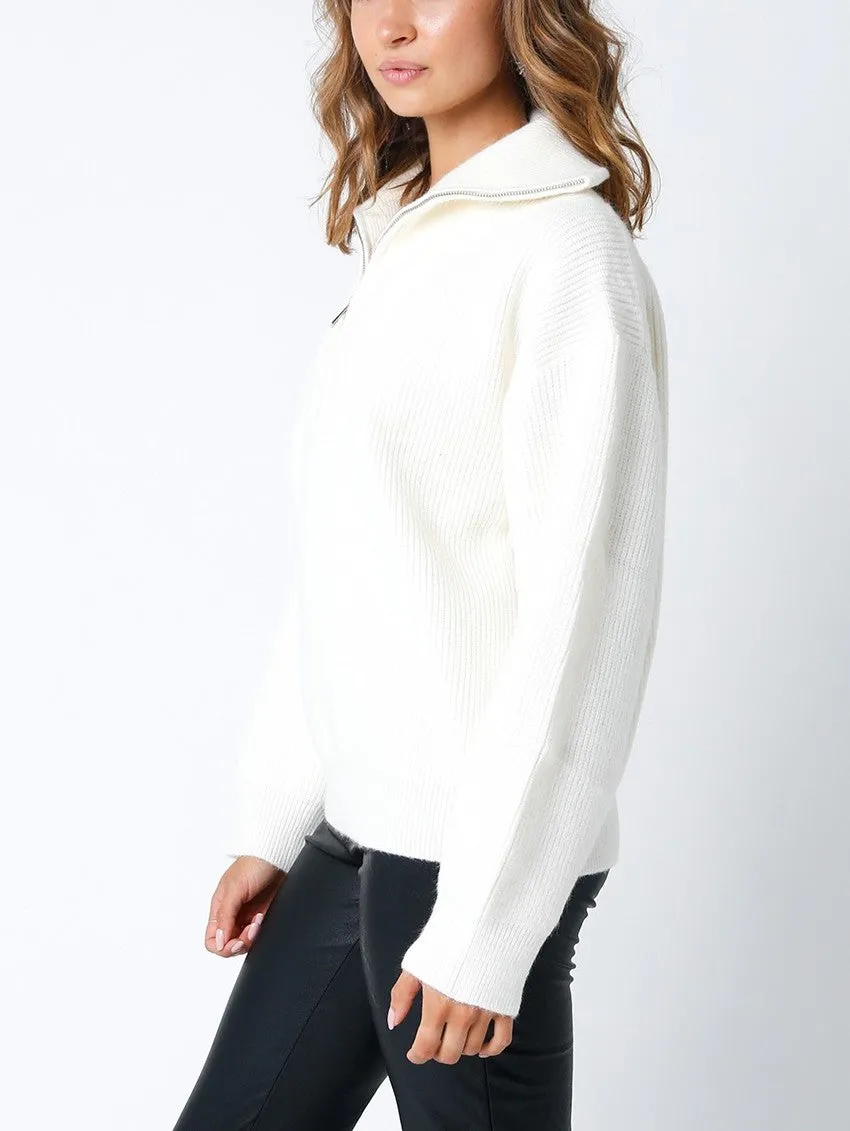 Fonia Quarter Zip Sweater