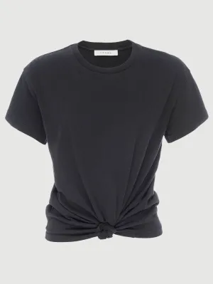 FRAME - Wear Thin Crew Neck Tee in Washed Noir