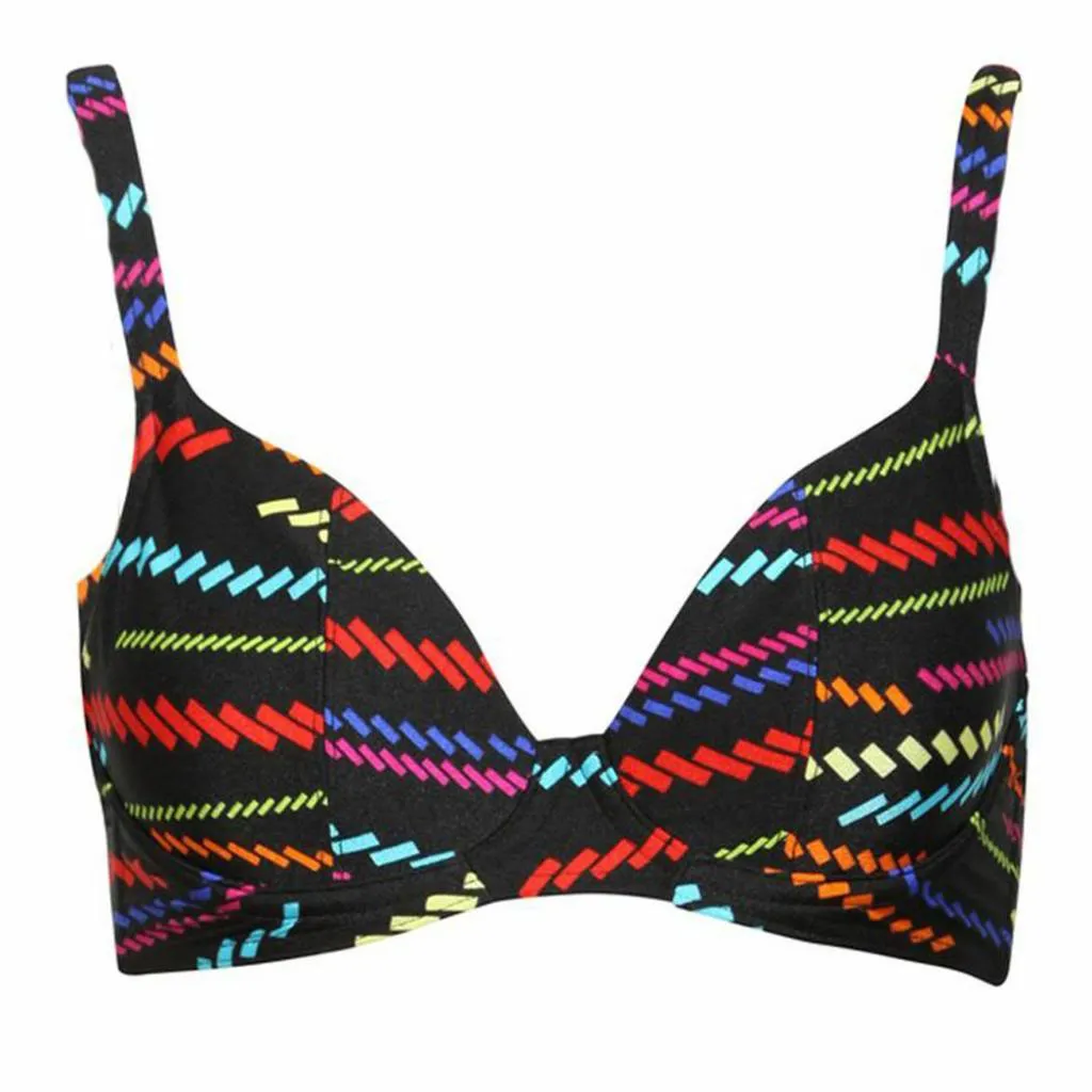 Freya Fusion Underwired Plunge Bikini Top, Storm