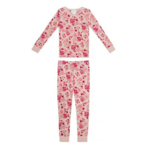 Girls Long Sleeve Sleep Set in Spring Floral