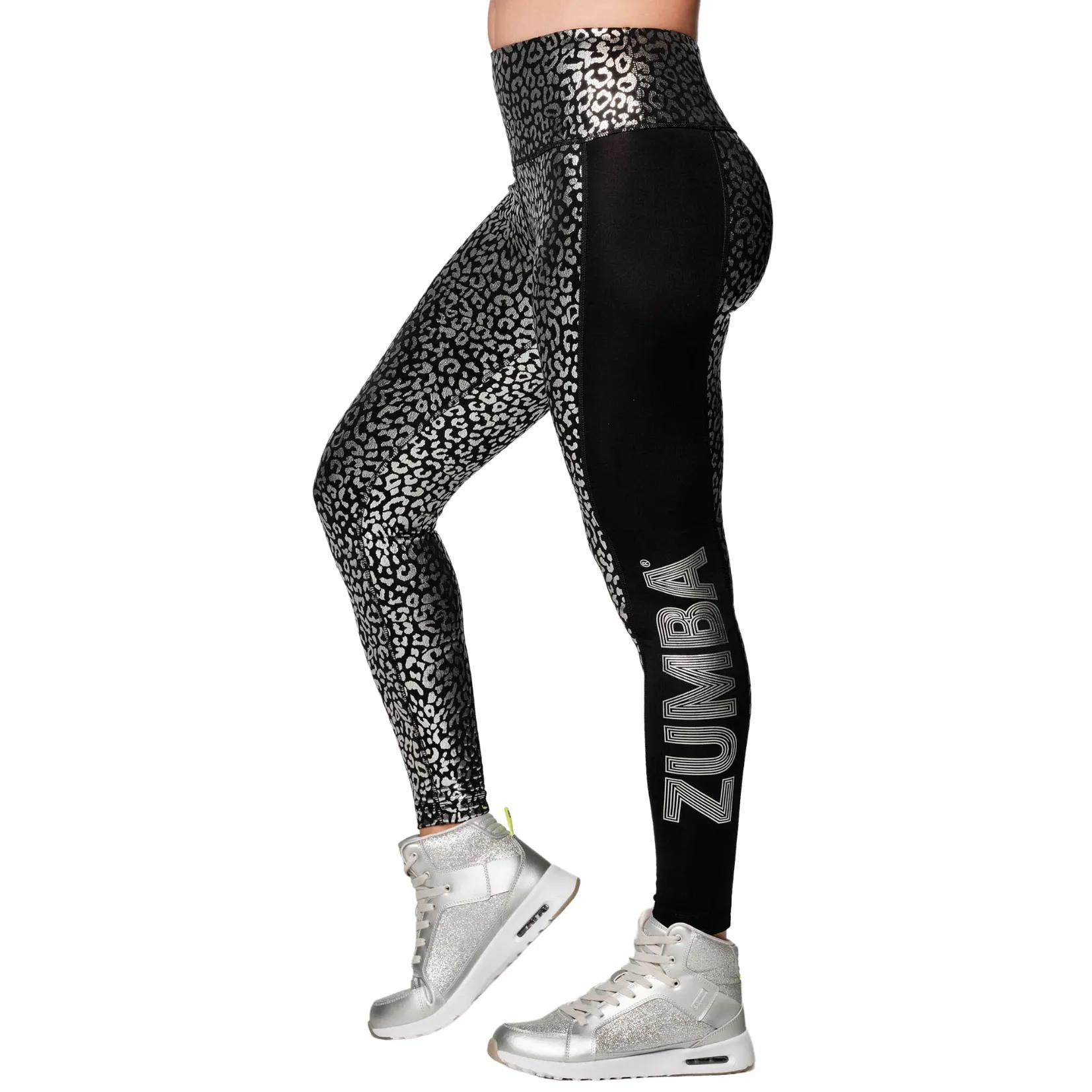 Glow With The Flow High Waisted Foil Leggings (Special Order)