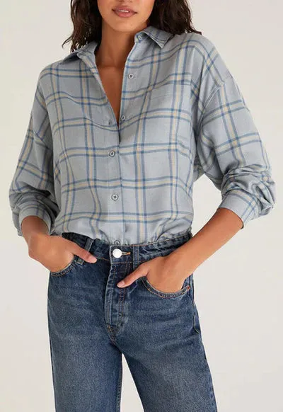 Hawk Plaid Button Up