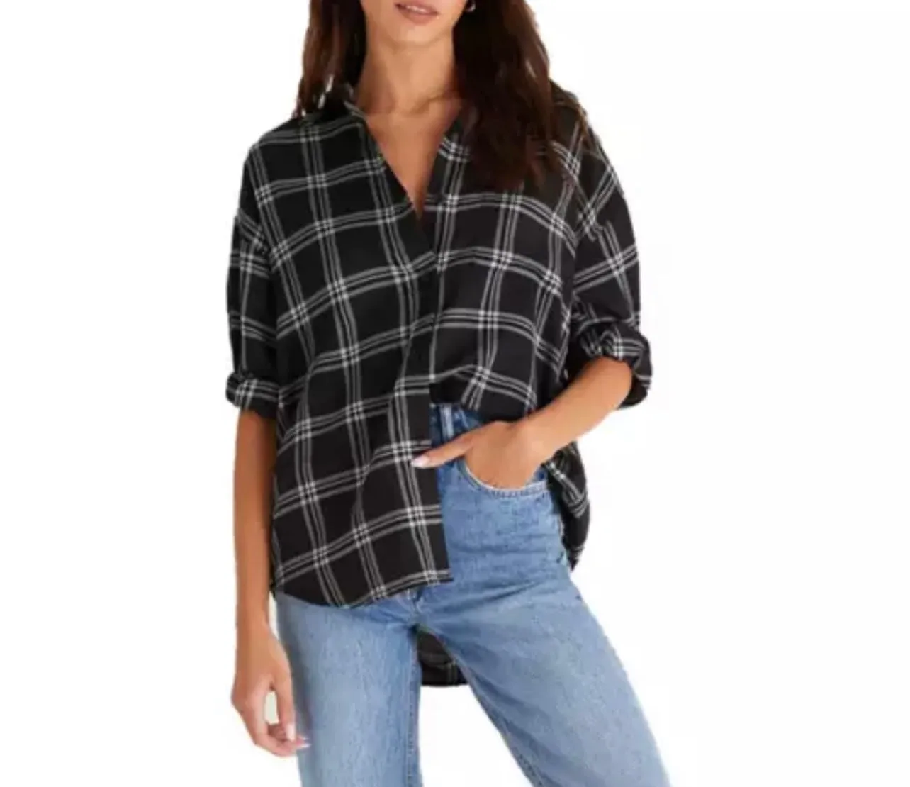 Hawk Plaid Button Up