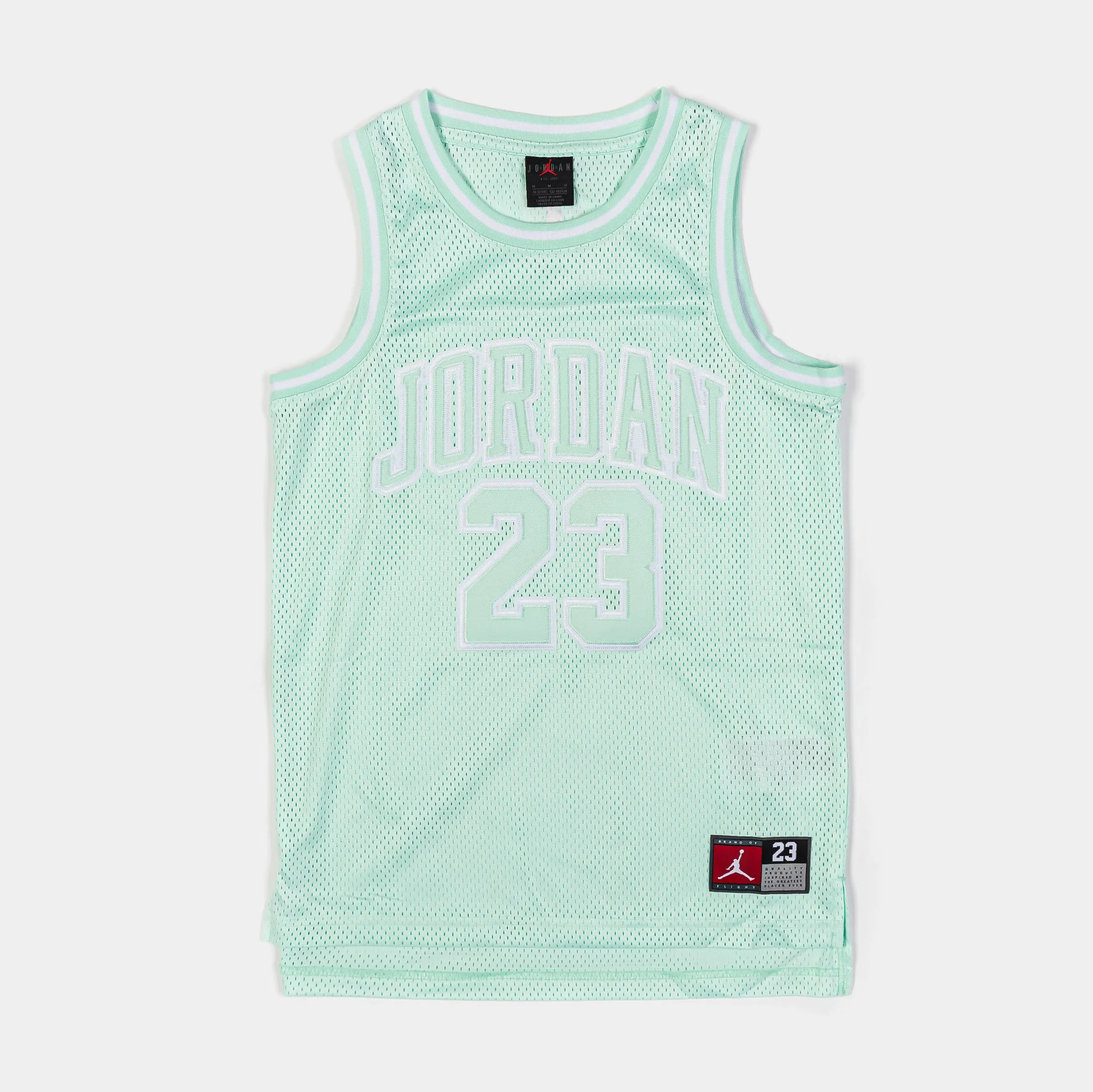 Jordan 23 Grade School Jersey (Mint/White)