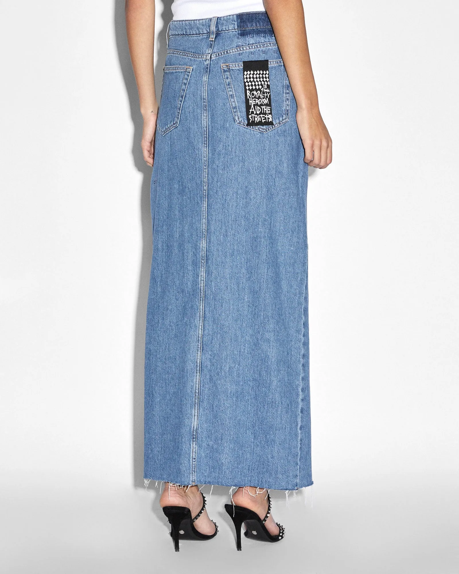 Heritage KARA Maxi Skirt: Elegant High-Waisted Floor-Length Skirt with Stylish Design