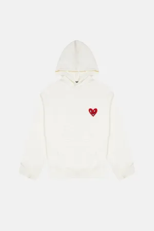 Keith Haring Heart People Hoodie - Ekru