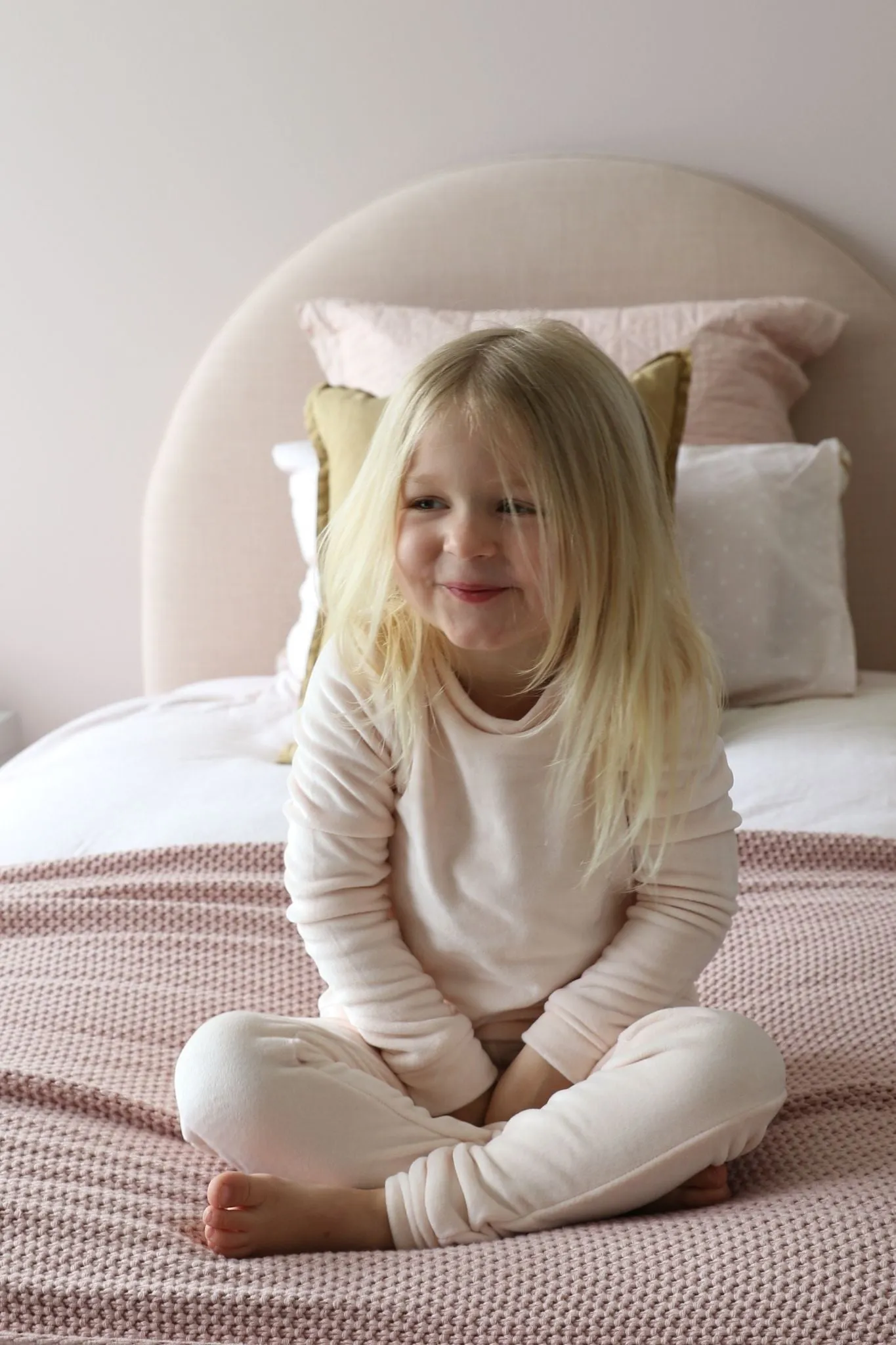 Kids Fleece Pyjama Set - Milani Blush