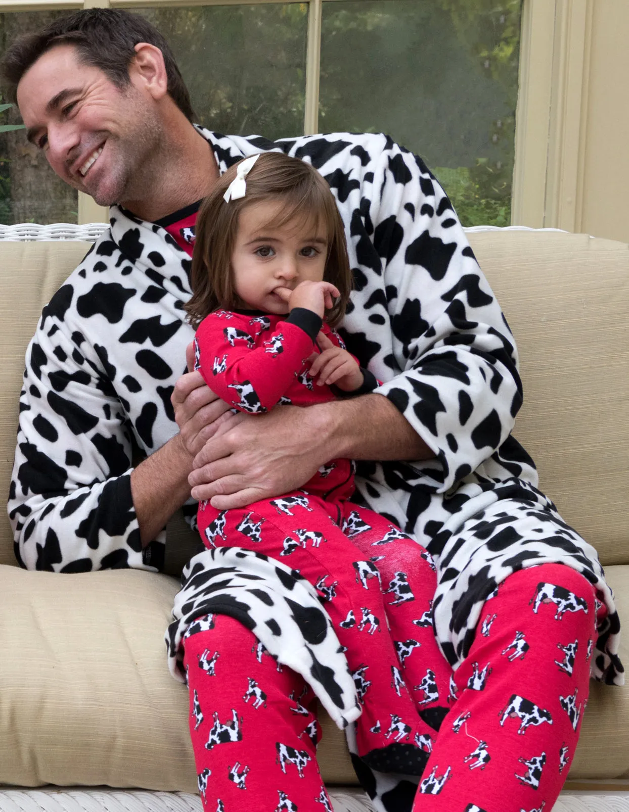 Kids Footed Cow Pajamas