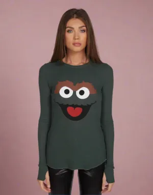 Lauren Moshi McKinley Oscar The Grouch Long Sleeved Tee