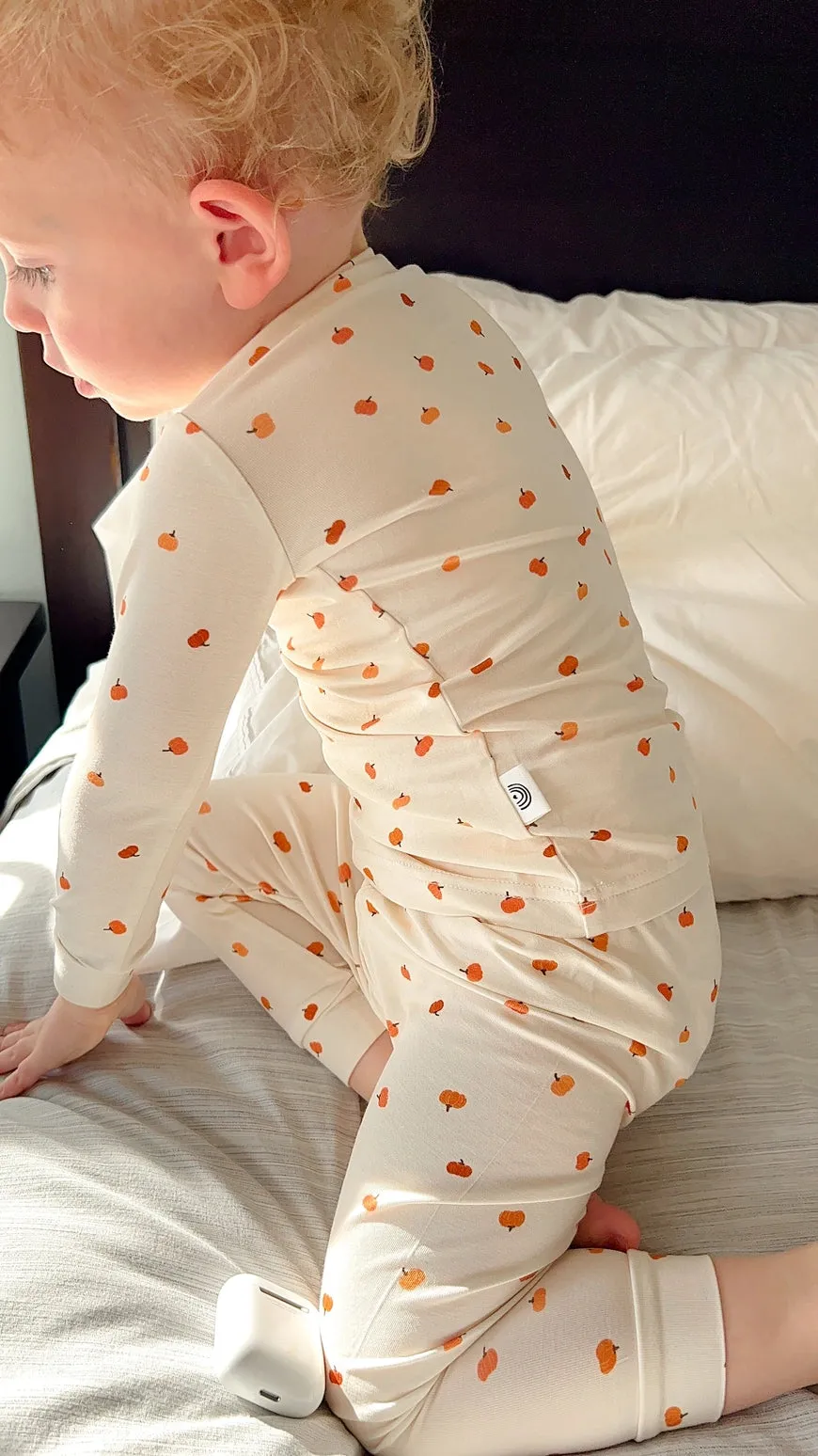 Long Sleeve 2 Piece PJ Set - Pumpkins