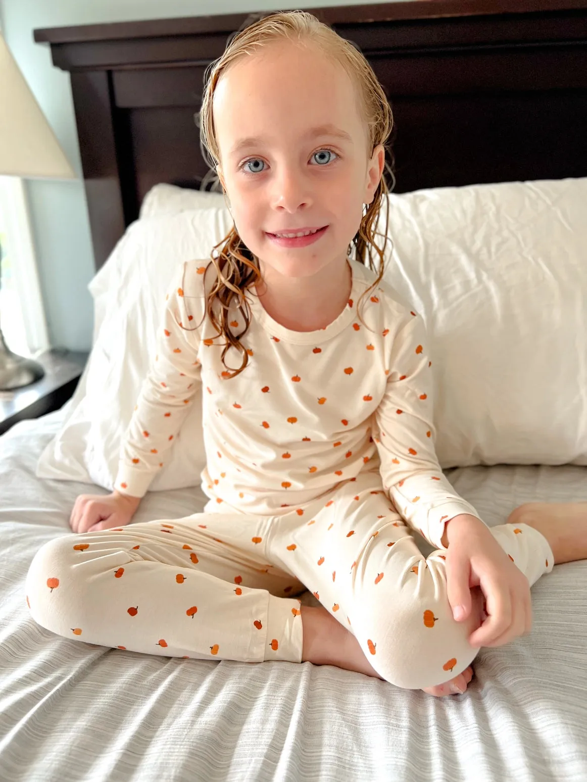 Long Sleeve 2 Piece PJ Set - Pumpkins