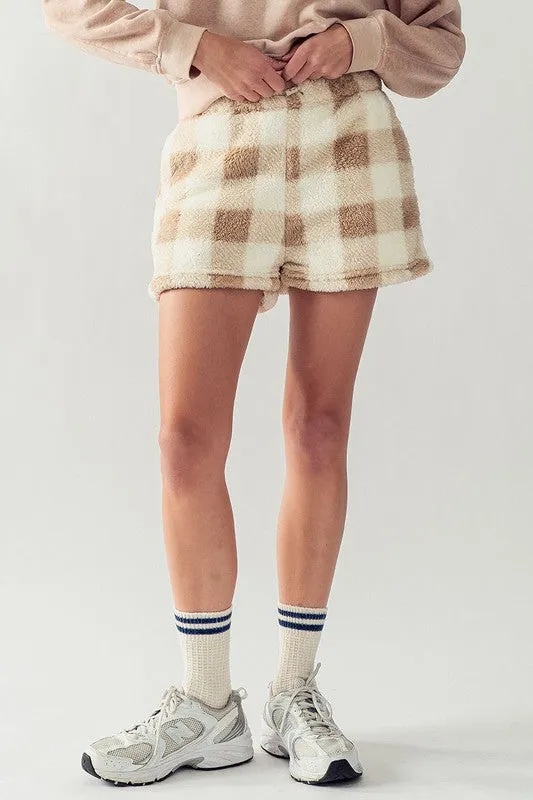 Marshmallow Sherpa Shorts