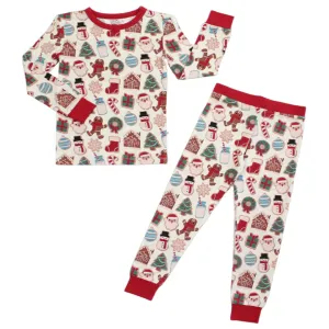 Milk and Cookies Christmas Two Piece Long Sleeve Pajama