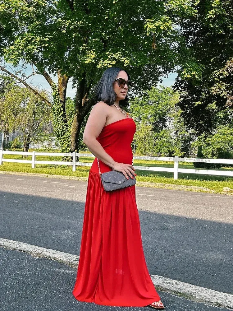 Mirela - Elegant strapless dress