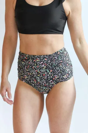 Moderate Coverage High Waist Bikini Bottoms