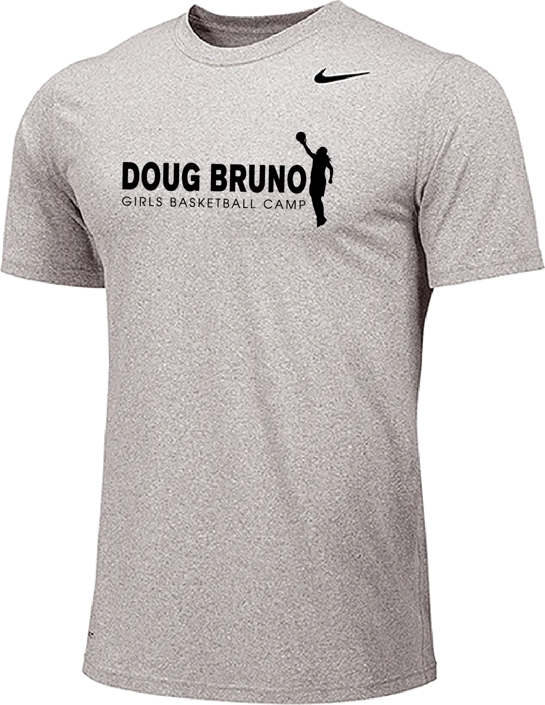 Nike Doug Bruno Basketball Camps Short Sleeve Dri-Fit Tee - Carbon Heather