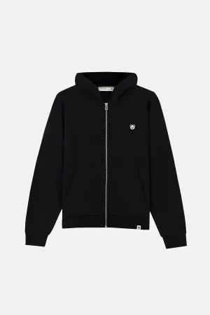 Panda Soft Fleece Full-Zip Hoodie - Siyah