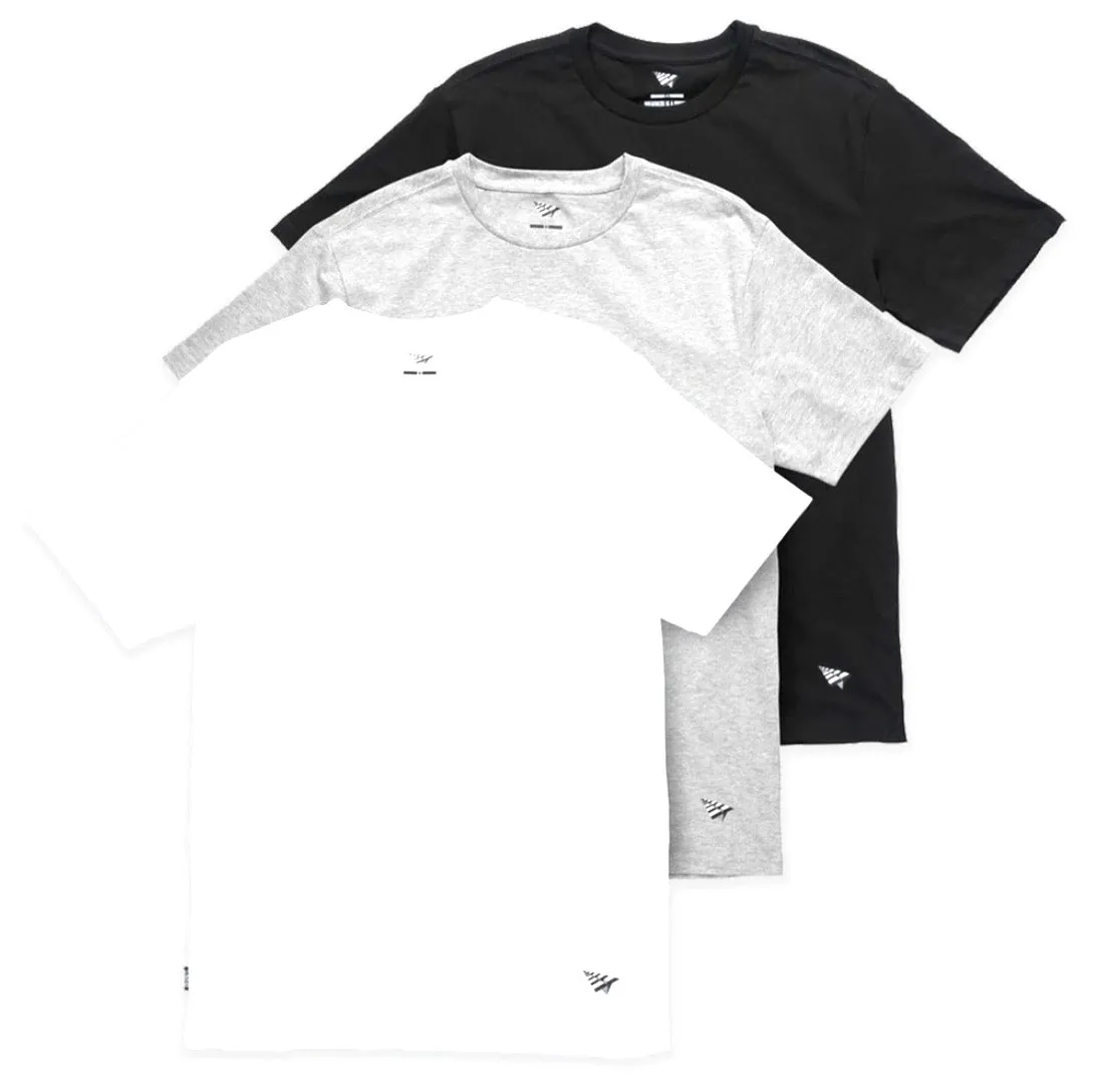 Paper Planes Essential Three Pack Tees Mixed