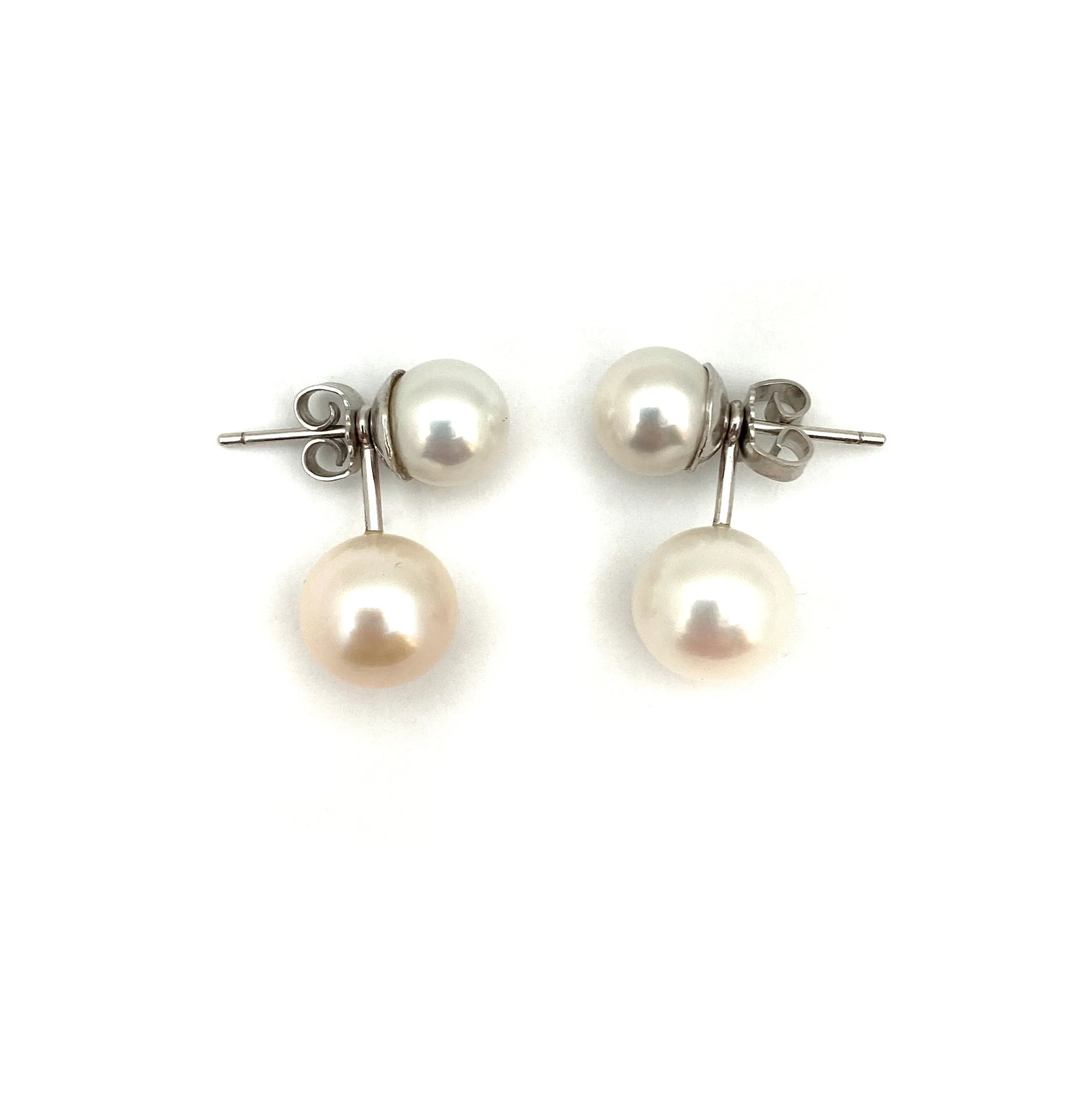 Pearl Studs with Jackets