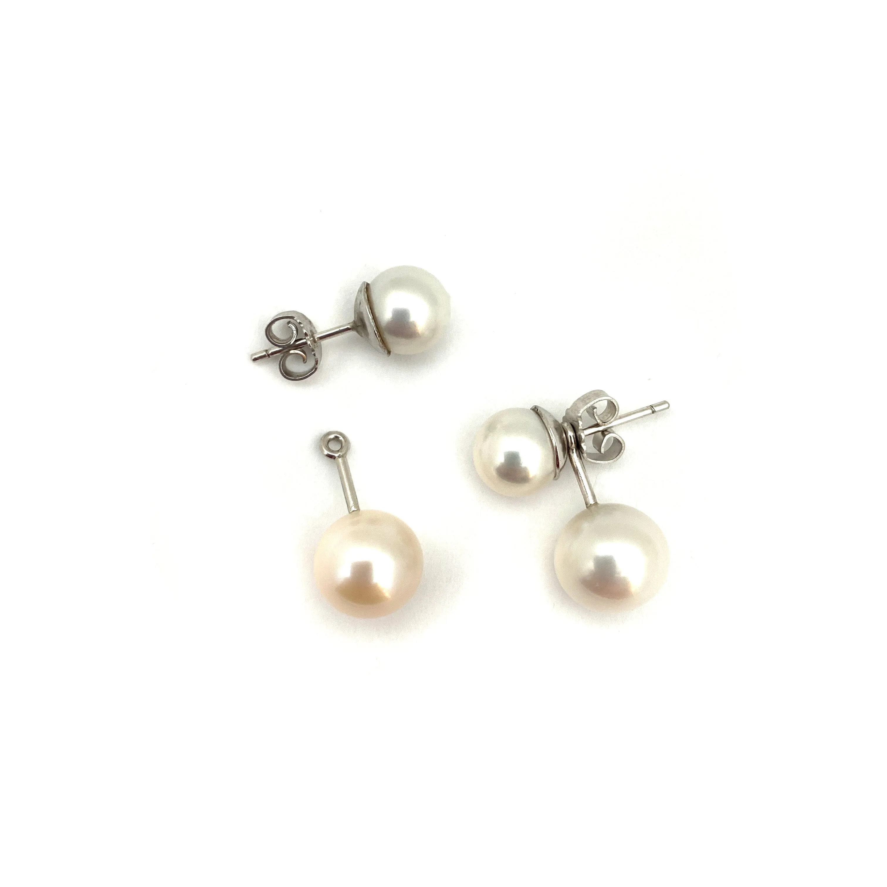 Pearl Studs with Jackets