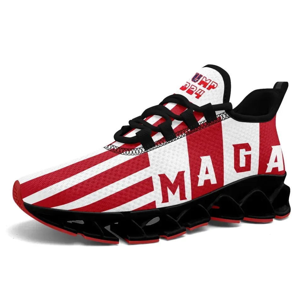 Personalized Trump Fashion Cloud Sneakers, Custom MAGA Comfortable Shoes, Trump 45-47 Shoes