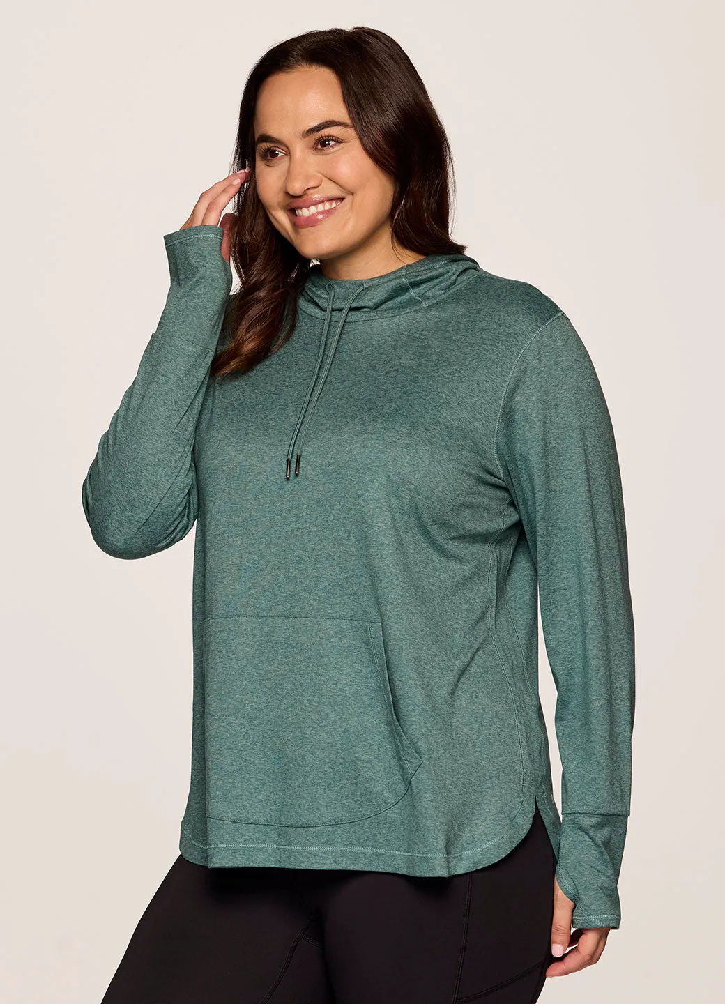 Plus Studio Breathe Super Soft Hoodie Tunic